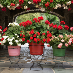 Nagy álló, csüngő muskátli növény csomag  30 db